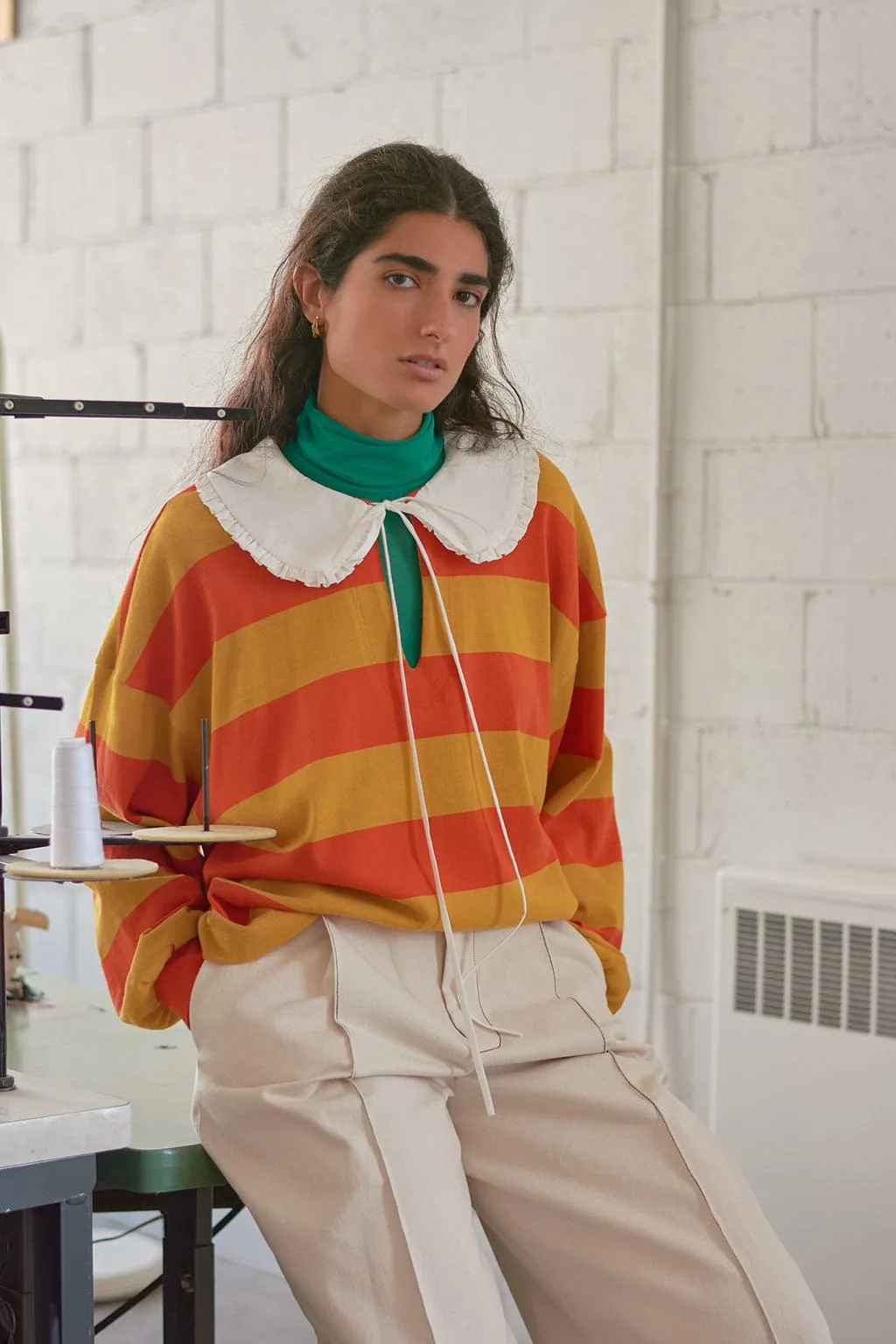 Rugby Top in Sunshine Stripe sold by Eliza Faulkner product image thumbnail 4