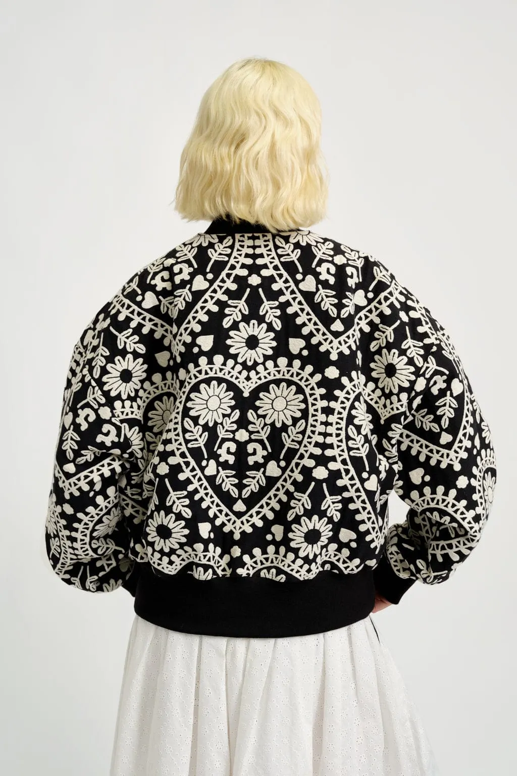 Frida Jacket Black & White Jaquard sold by Eliza Faulkner product image thumbnail 2