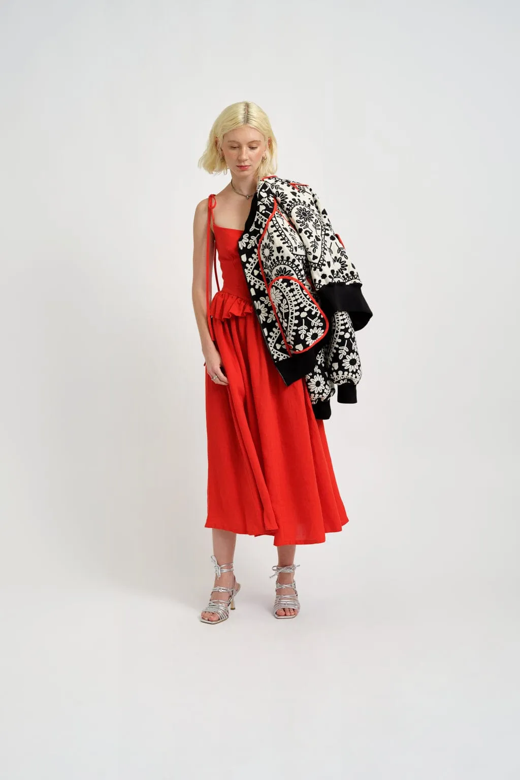 Frida Jacket Black & White Jaquard sold by Eliza Faulkner product image thumbnail 5