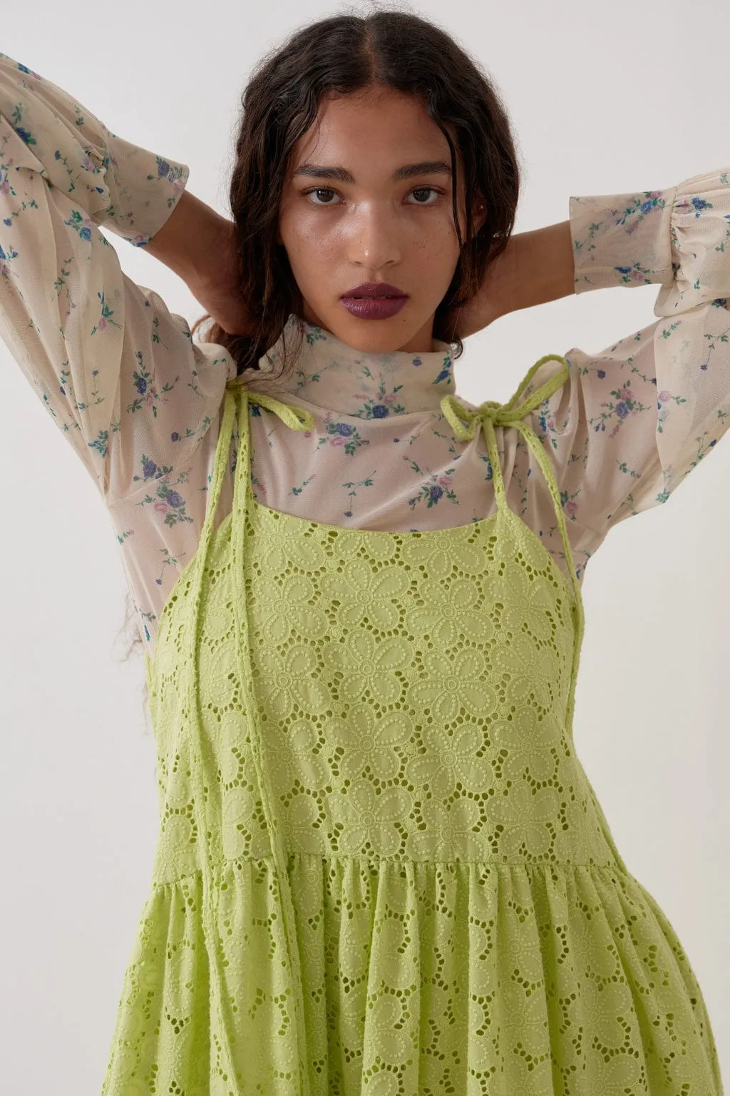 Cece Dress Pear Eyelet sold by Eliza Faulkner product image thumbnail 2