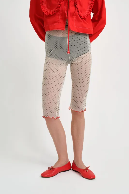 Marcie Polkadot Mesh Capri Legging sold by Eliza Faulkner