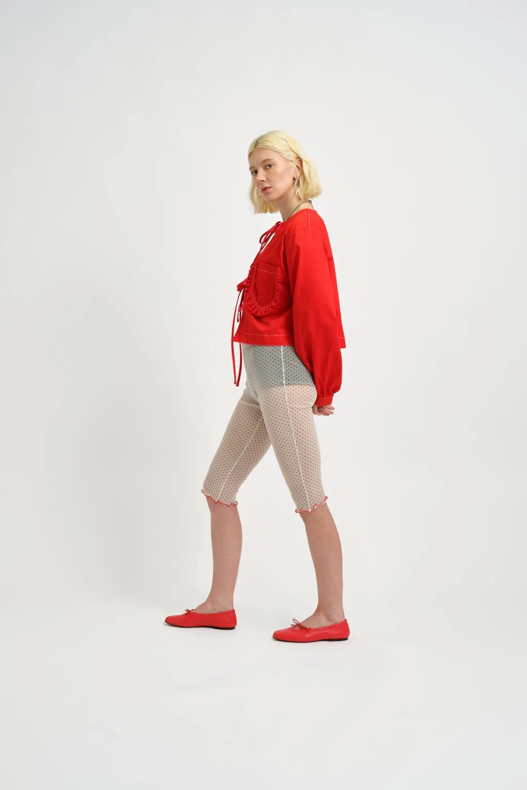 Marcie Polkadot Mesh Capri Legging sold by Eliza Faulkner product image thumbnail 3