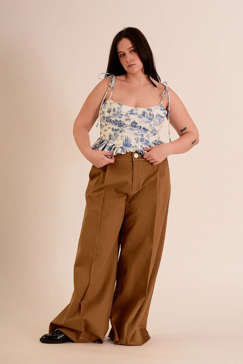 Lavoy Pants Toffee Brown Twill sold by Eliza Faulkner product image thumbnail 4