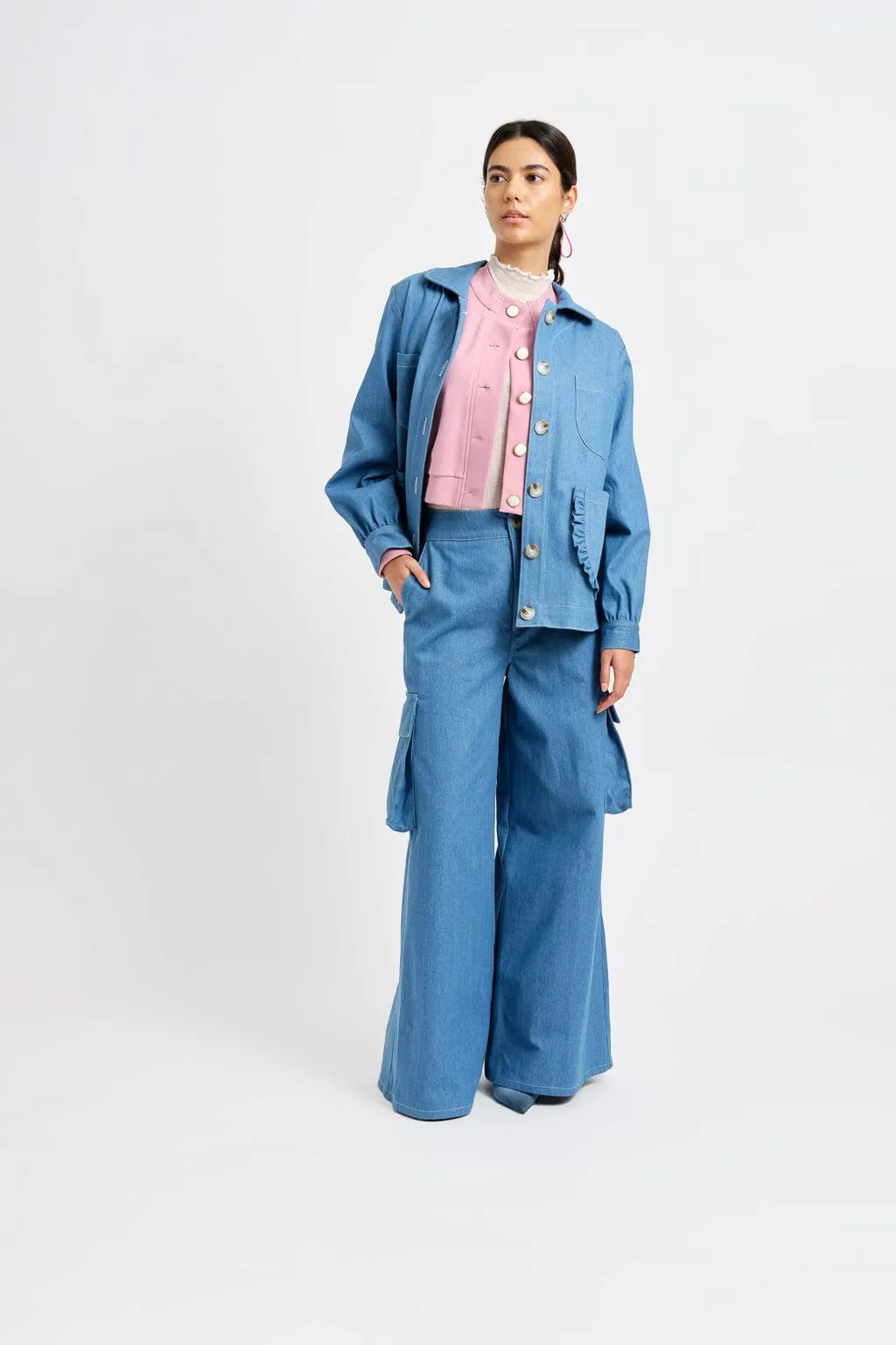 Work Jacket Blue Denim sold by Eliza Faulkner product image thumbnail 5