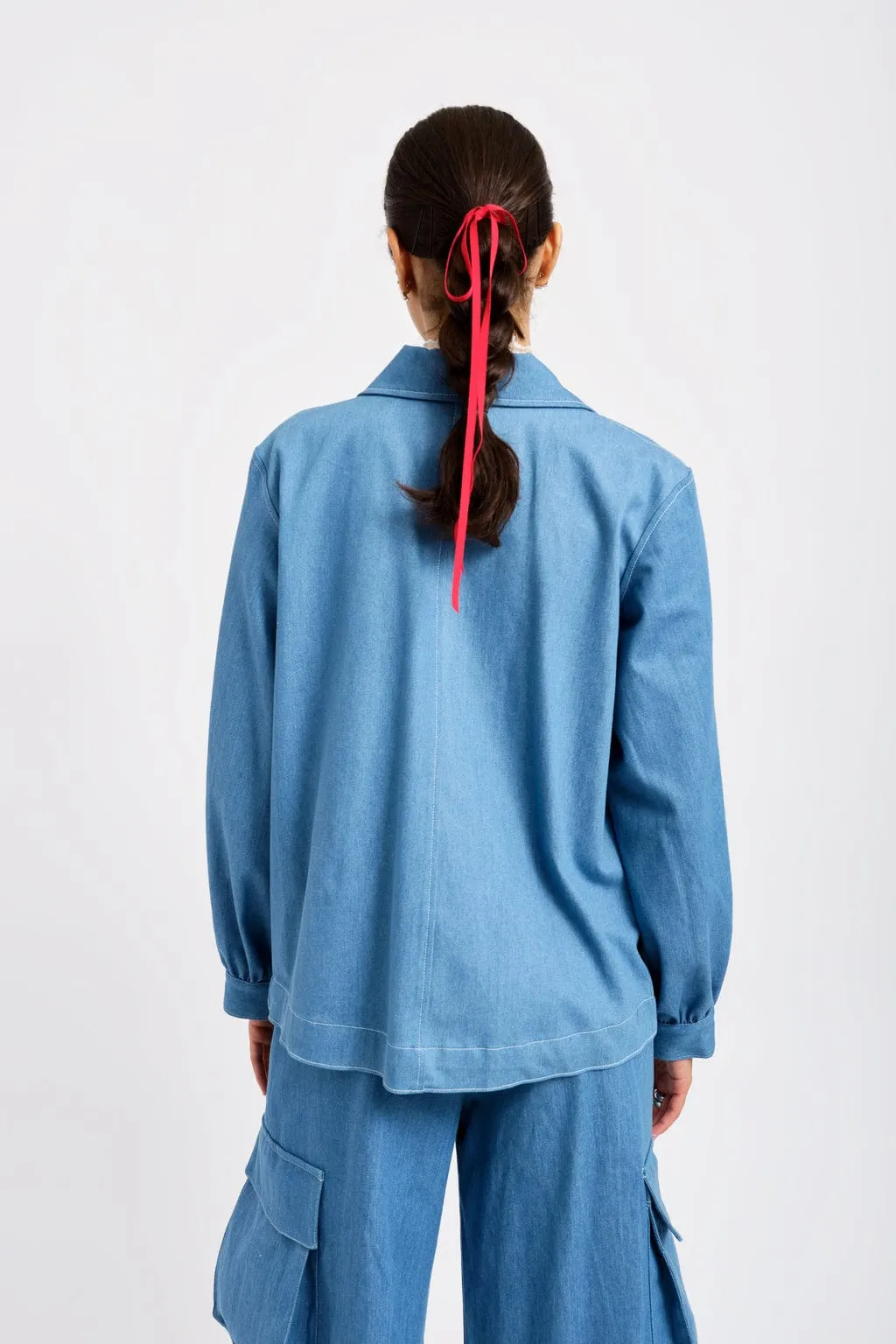 Work Jacket Blue Denim sold by Eliza Faulkner product image thumbnail 2