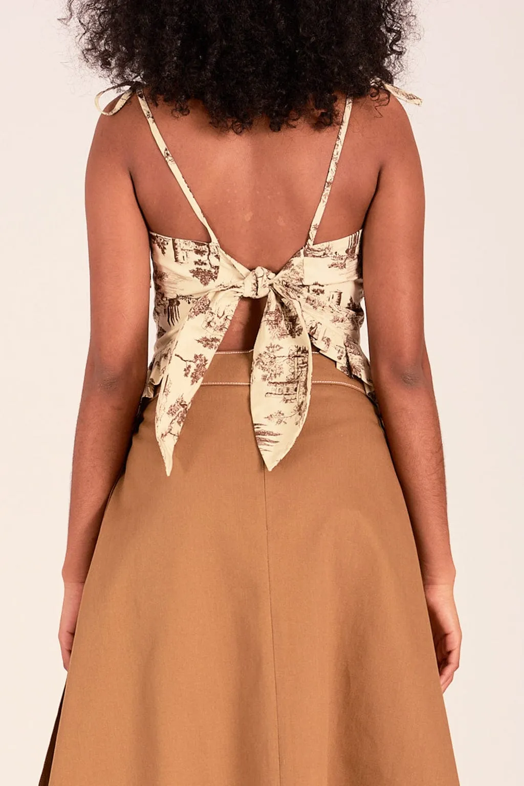 Candy Corset Brown Toile De Jouy sold by Eliza Faulkner product image thumbnail 4