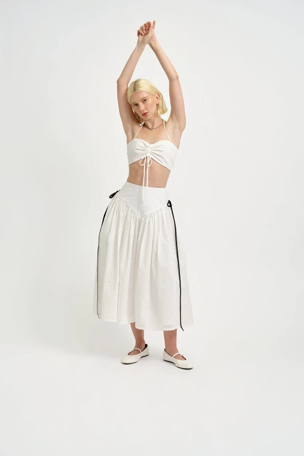 Frankie Halter Top White Eyelet sold by Eliza Faulkner product image thumbnail 2