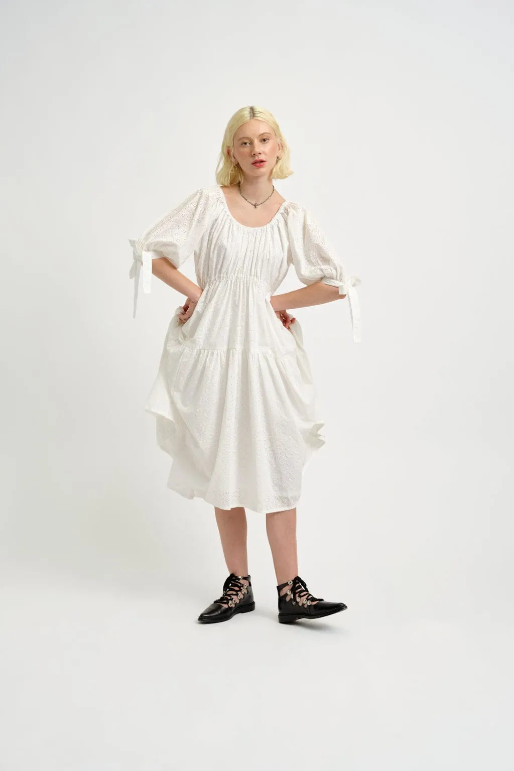 Jolen Dress Eyelet sold by Eliza Faulkner