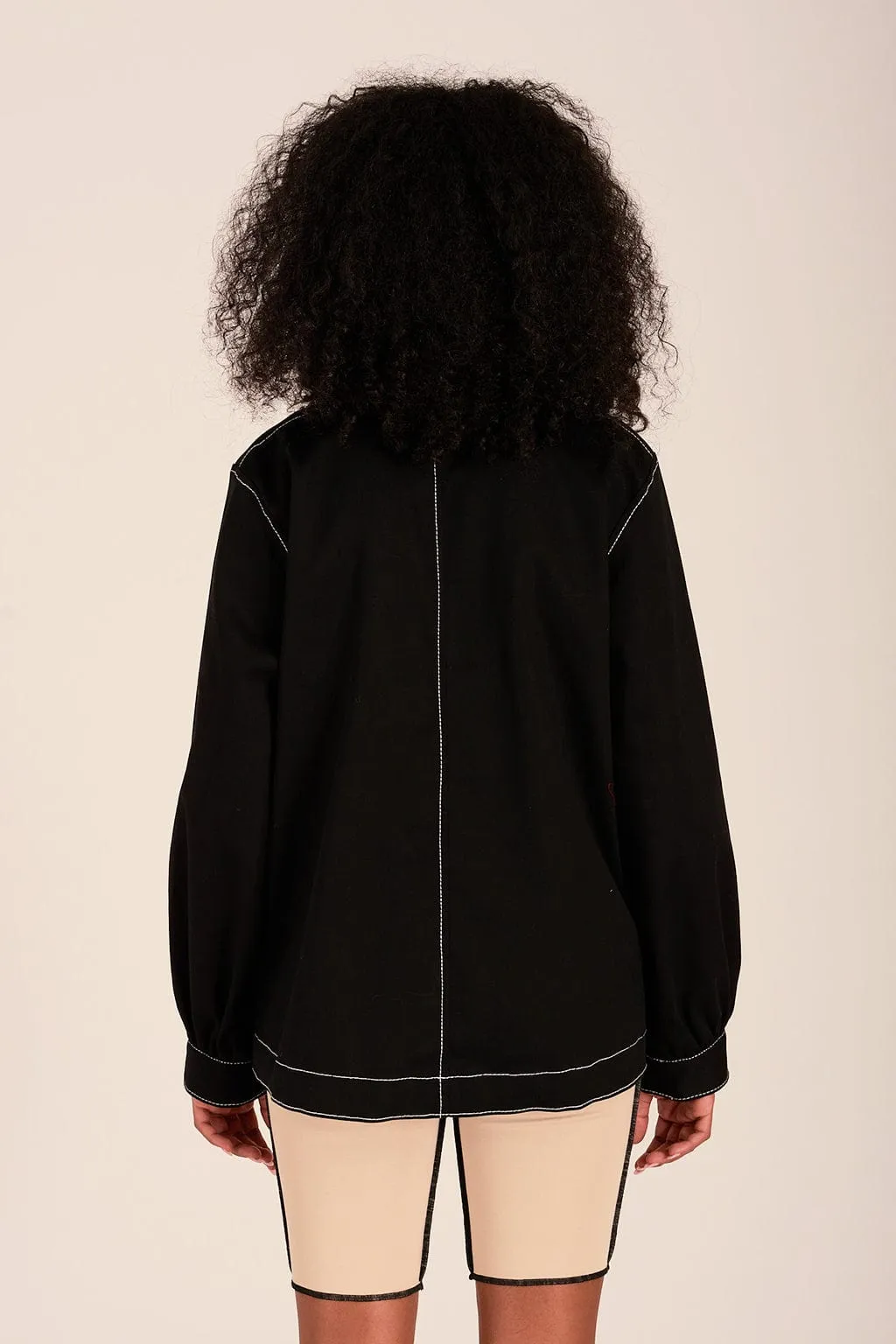 Work Jacket Black Twill sold by Eliza Faulkner product image thumbnail 3