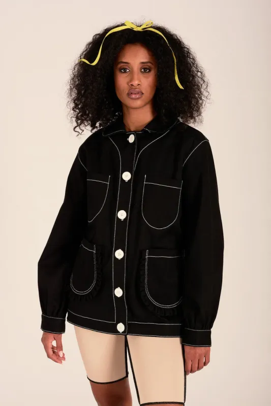 Work Jacket Black Twill sold by Eliza Faulkner