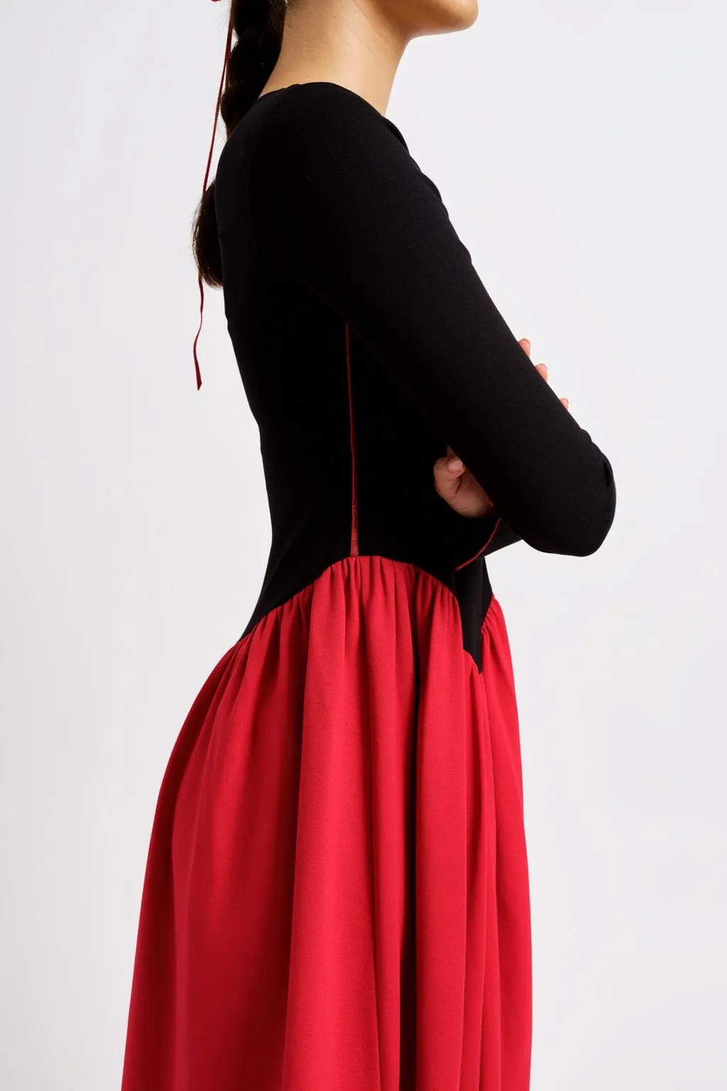 Joan Dress Black & Red sold by Eliza Faulkner product image thumbnail 2