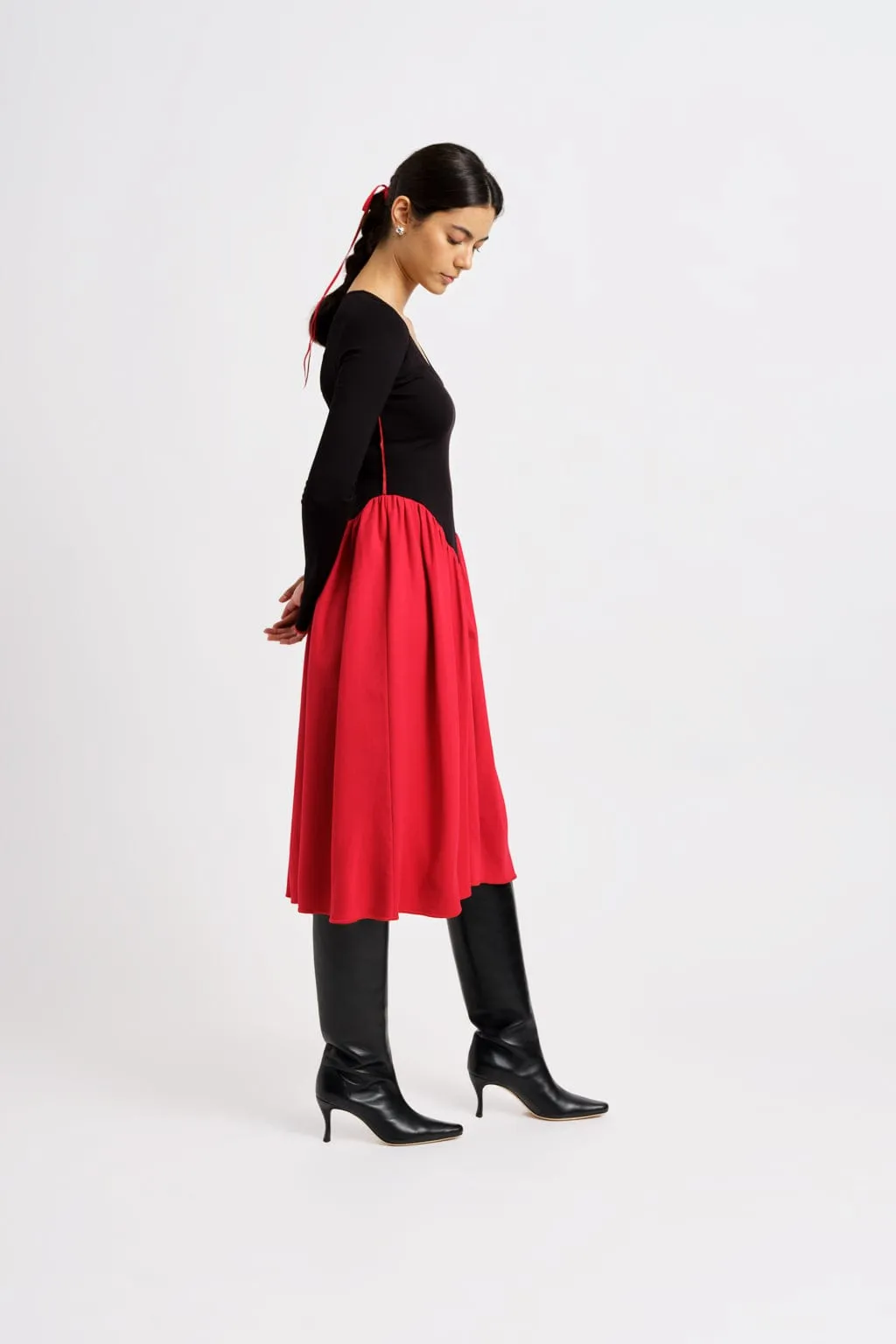 Joan Dress Black & Red sold by Eliza Faulkner product image thumbnail 5
