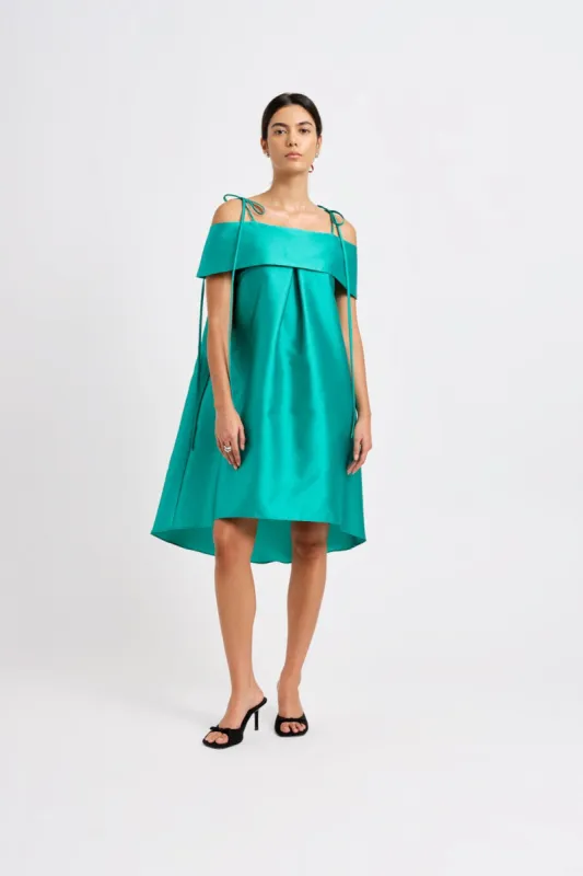 Cora Trapeze Dress Mermaid Teal sold by Eliza Faulkner
