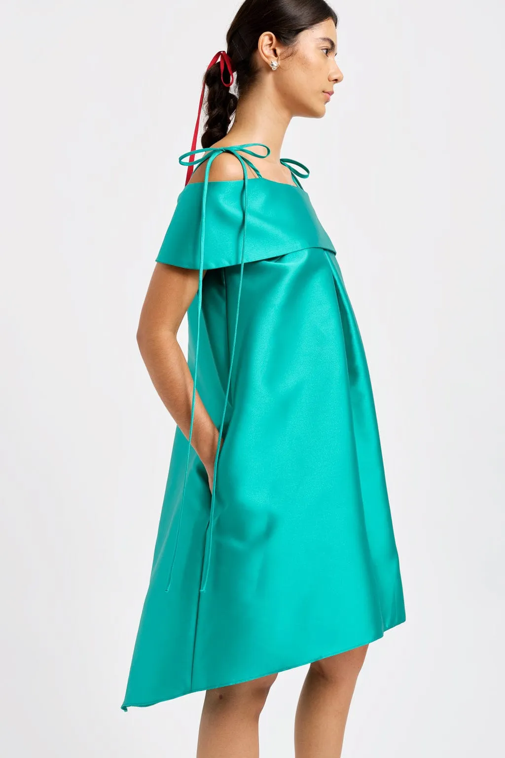 Cora Trapeze Dress Mermaid Teal sold by Eliza Faulkner product image thumbnail 2