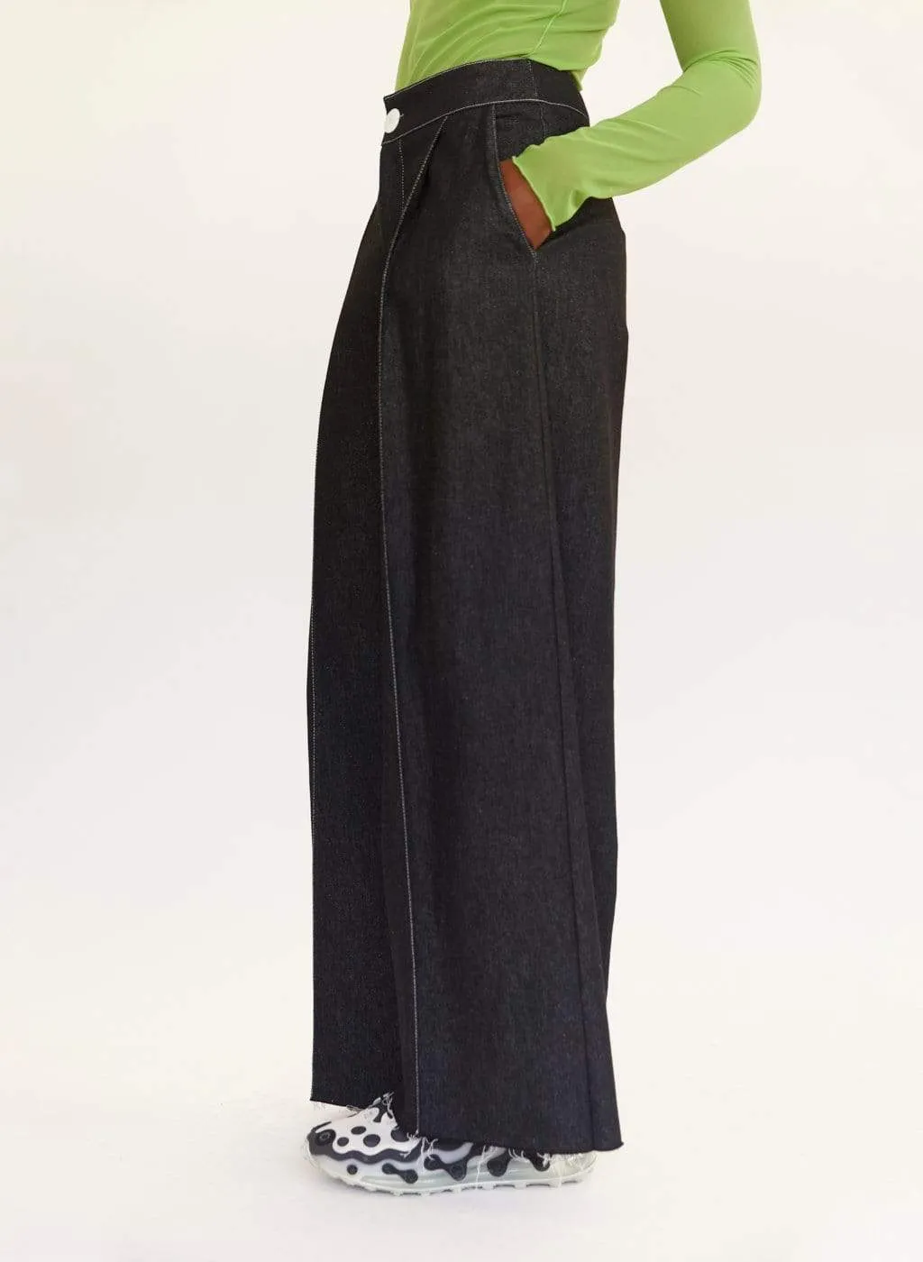 Black Denim Lavoy Pants sold by Eliza Faulkner product image thumbnail 4