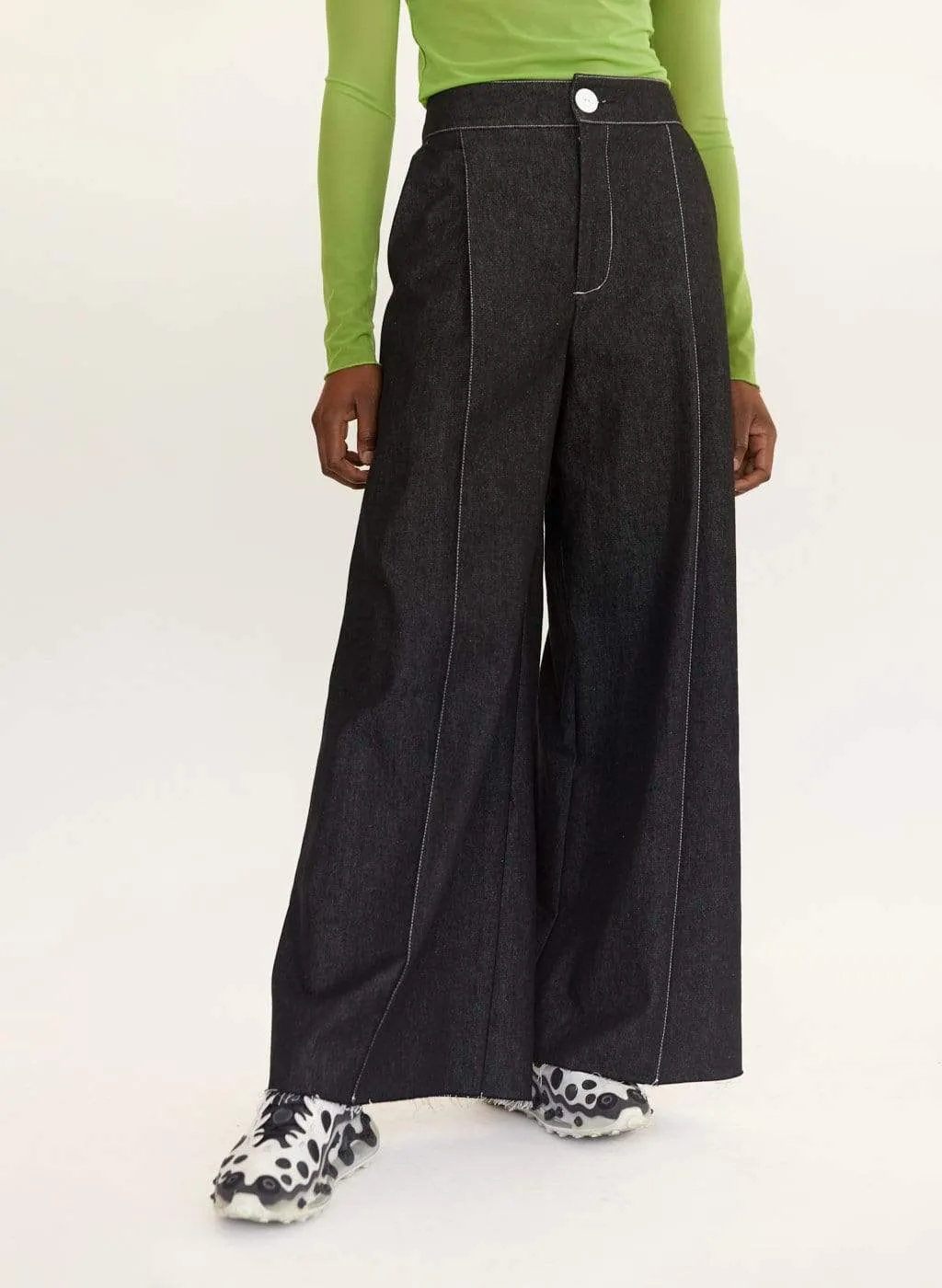 Black Denim Lavoy Pants sold by Eliza Faulkner