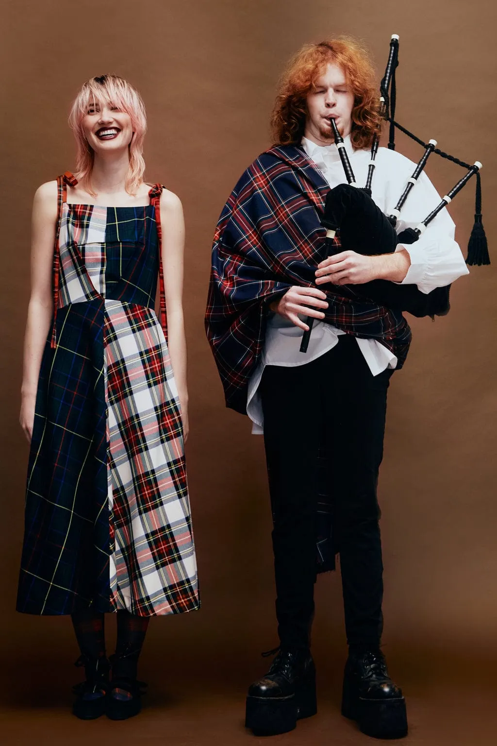 Half-Half Dress Plaid Combo sold by Eliza Faulkner product image thumbnail 2