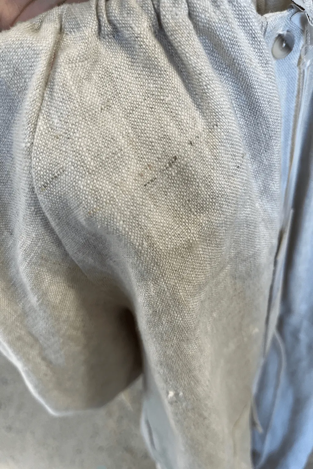 Imperfect Beige Linen Jumpsuit sold by Eliza Faulkner product image thumbnail 3
