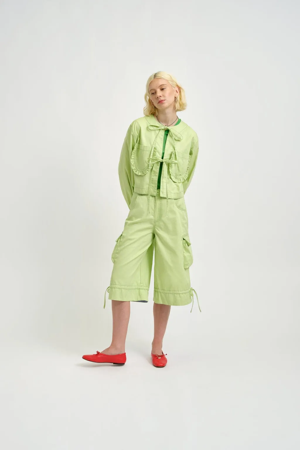 Roxy Short Pistachio Green Twill sold by Eliza Faulkner product image thumbnail 2