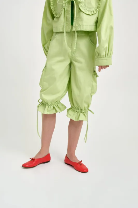 Roxy Short Pistachio Green Twill sold by Eliza Faulkner