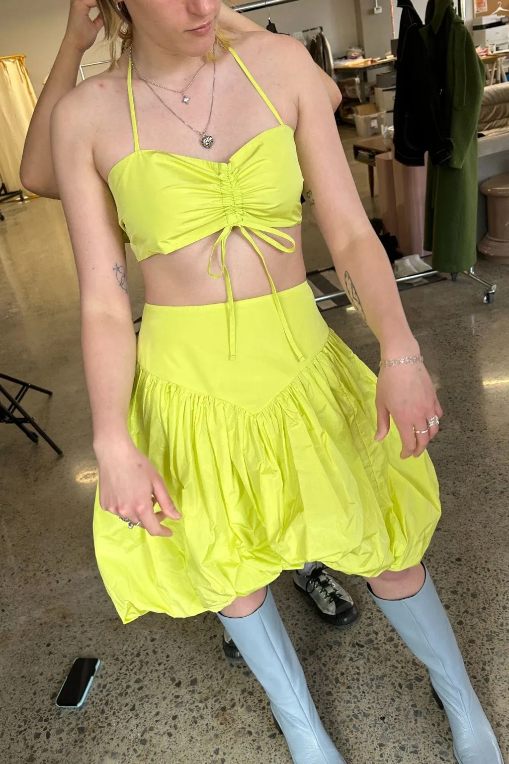 Frankie Halter Top Green sold by Eliza Faulkner product image thumbnail 3