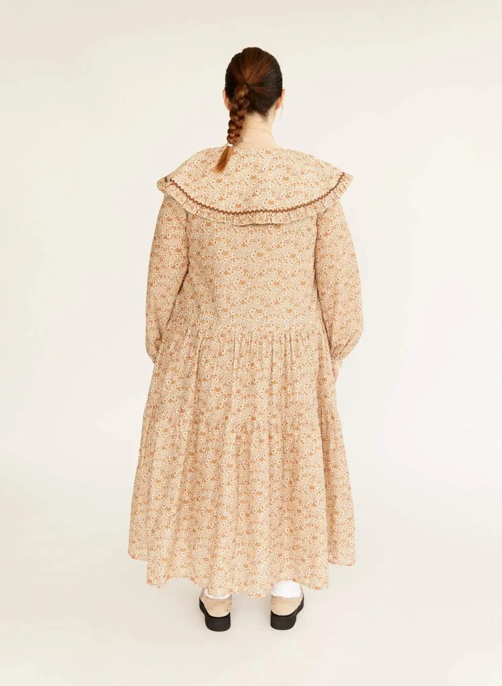 Beige Floral Sawyer Dress sold by Eliza Faulkner product image thumbnail 4