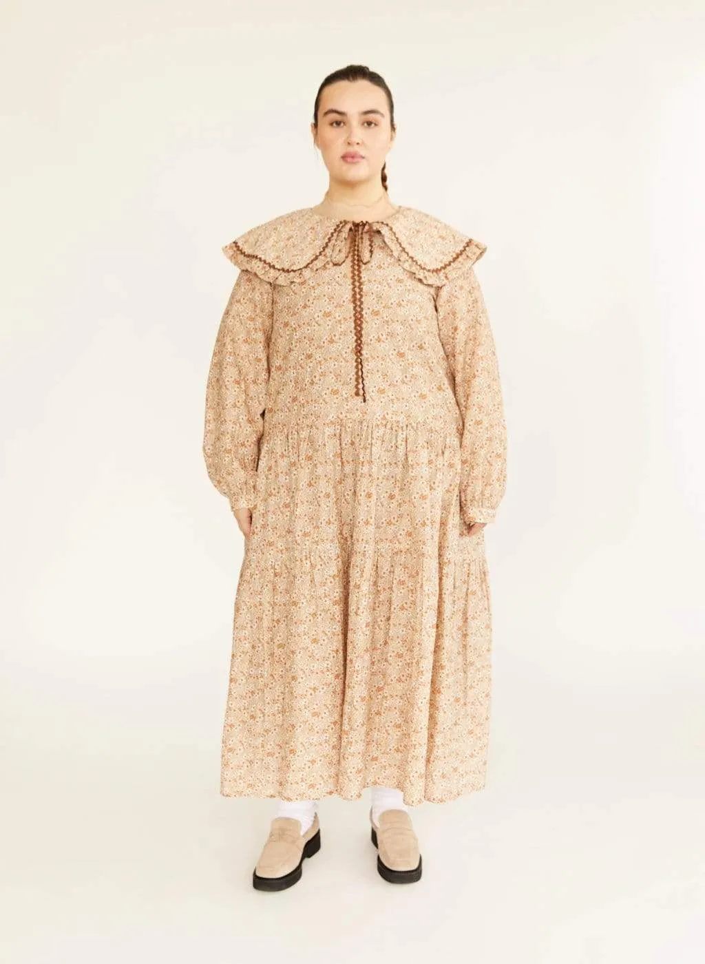 Beige Floral Sawyer Dress sold by Eliza Faulkner product image thumbnail 2