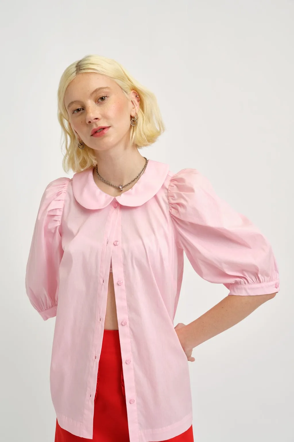 Evie Blouse Pink sold by Eliza Faulkner