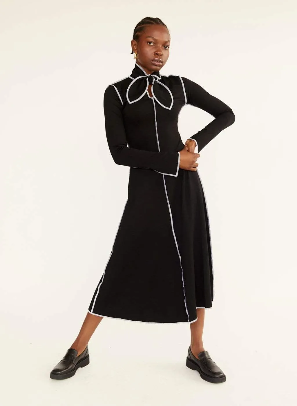 Black & White Pippa Dress sold by Eliza Faulkner product image thumbnail 3
