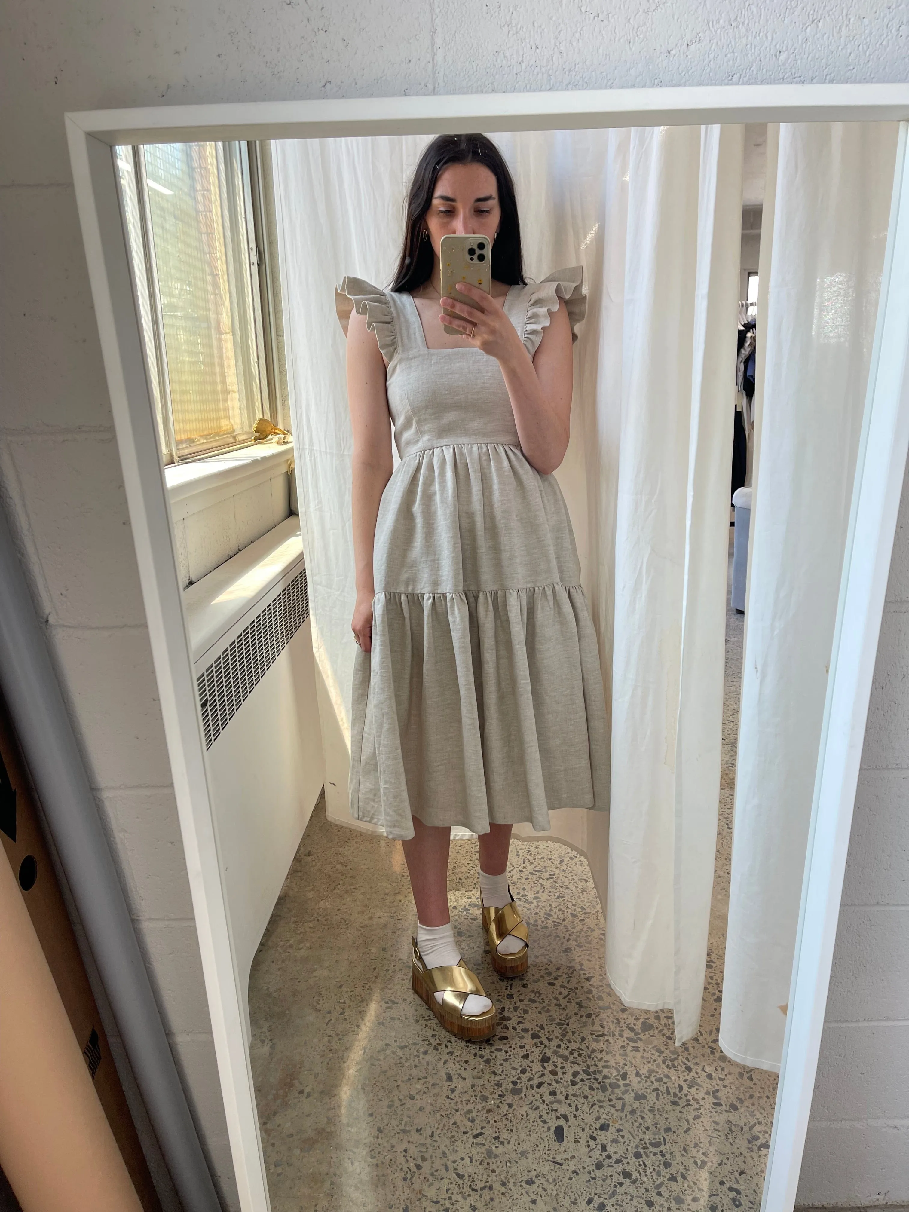 Raw Linen Angelica Dress sold by Eliza Faulkner product image thumbnail 2