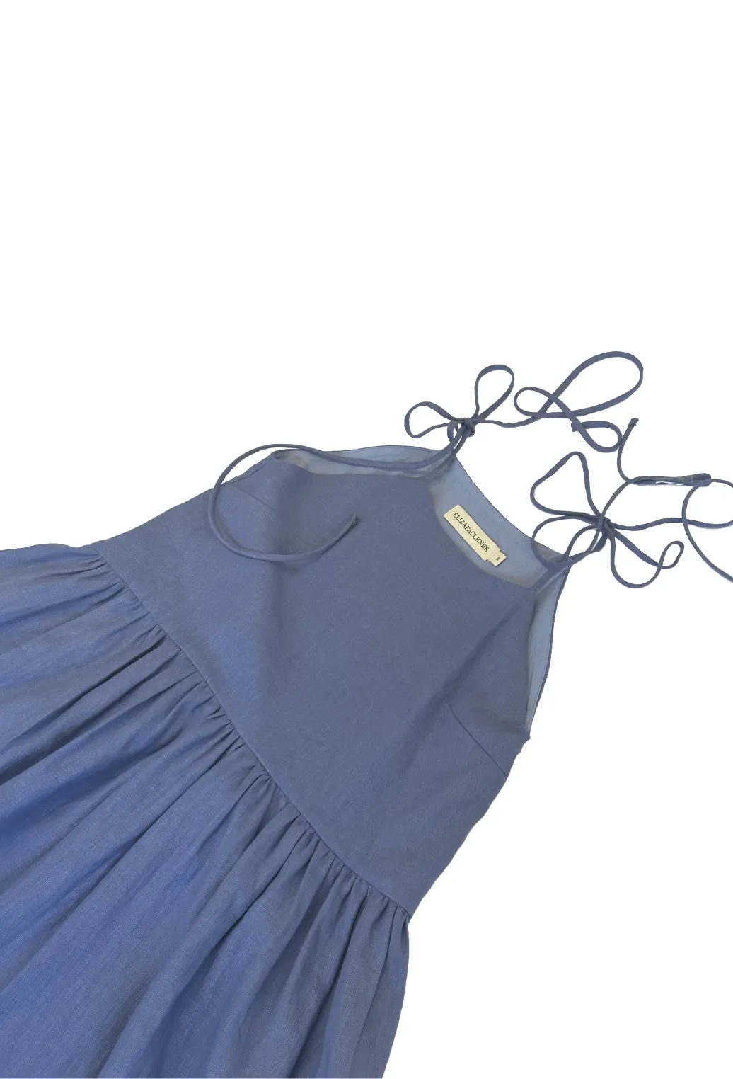 Tig Dress Periwinkle Blue Linen sold by Eliza Faulkner product image thumbnail 4