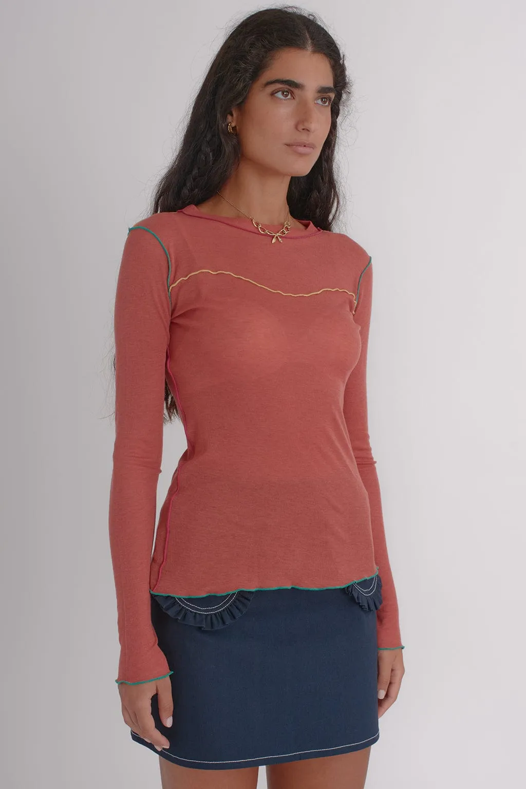 Delia Top Pumpkin sold by Eliza Faulkner product image thumbnail 3