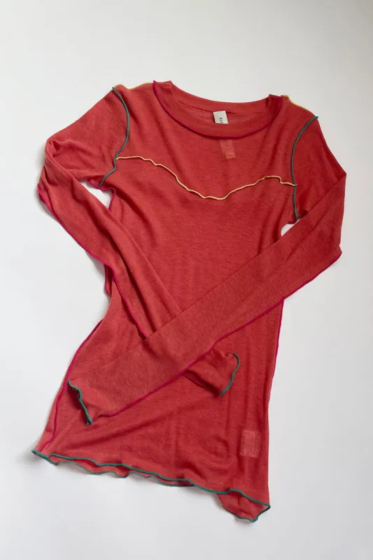 Delia Top Pumpkin sold by Eliza Faulkner