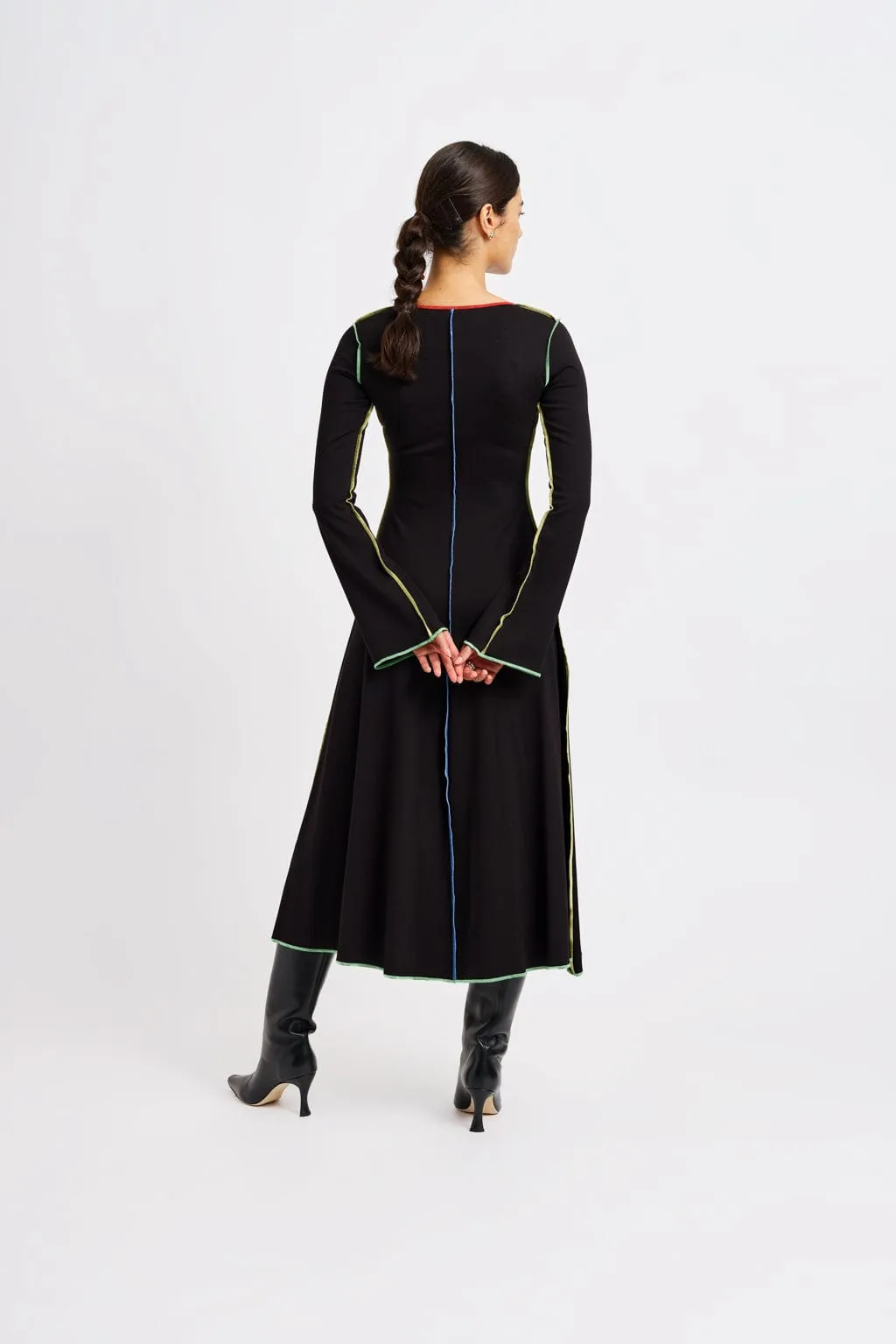Clara Dress Black & Multicolor sold by Eliza Faulkner product image thumbnail 3