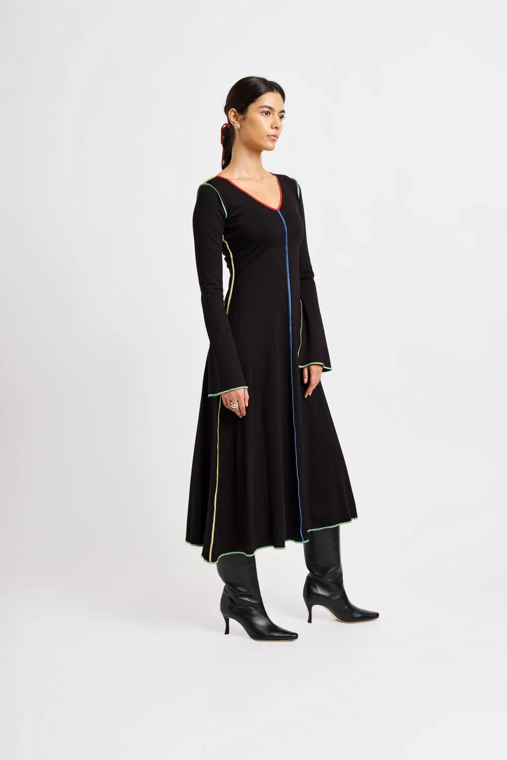 Clara Dress Black & Multicolor sold by Eliza Faulkner product image thumbnail 2