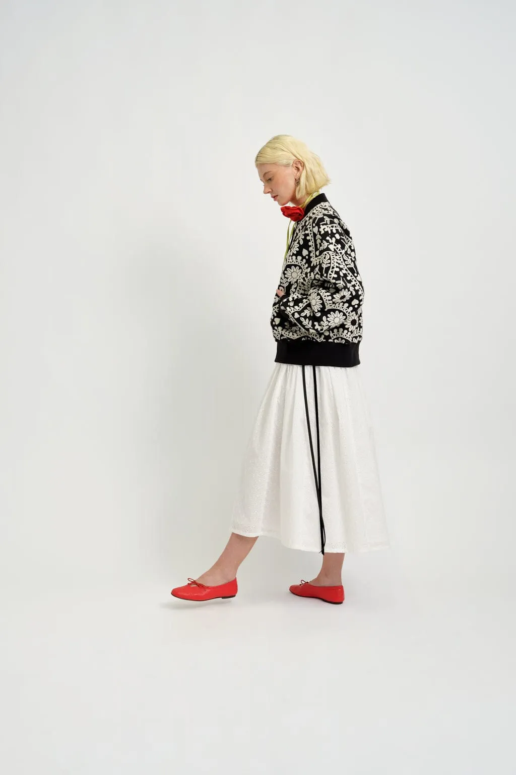 Lucille Skirt White Eyelet sold by Eliza Faulkner product image thumbnail 3