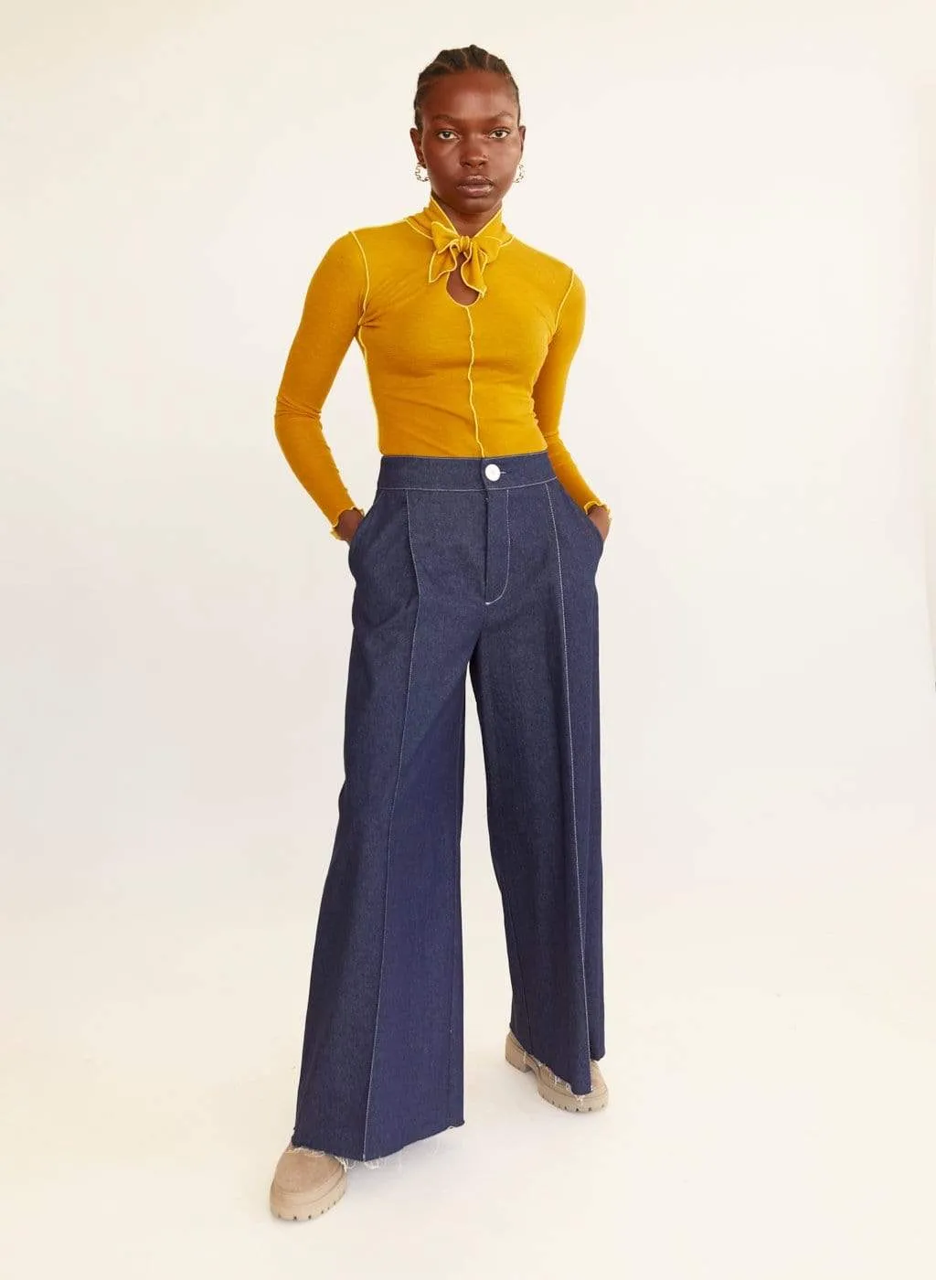 Indigo Denim Lavoy Pants sold by Eliza Faulkner product image thumbnail 2