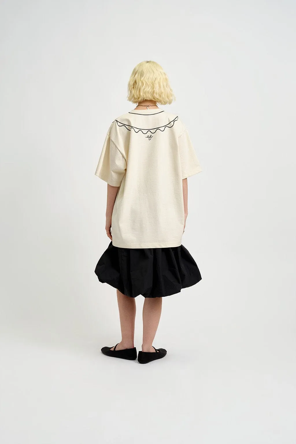 Trompe L'oeil T-Shirt Beige sold by Eliza Faulkner product image thumbnail 4