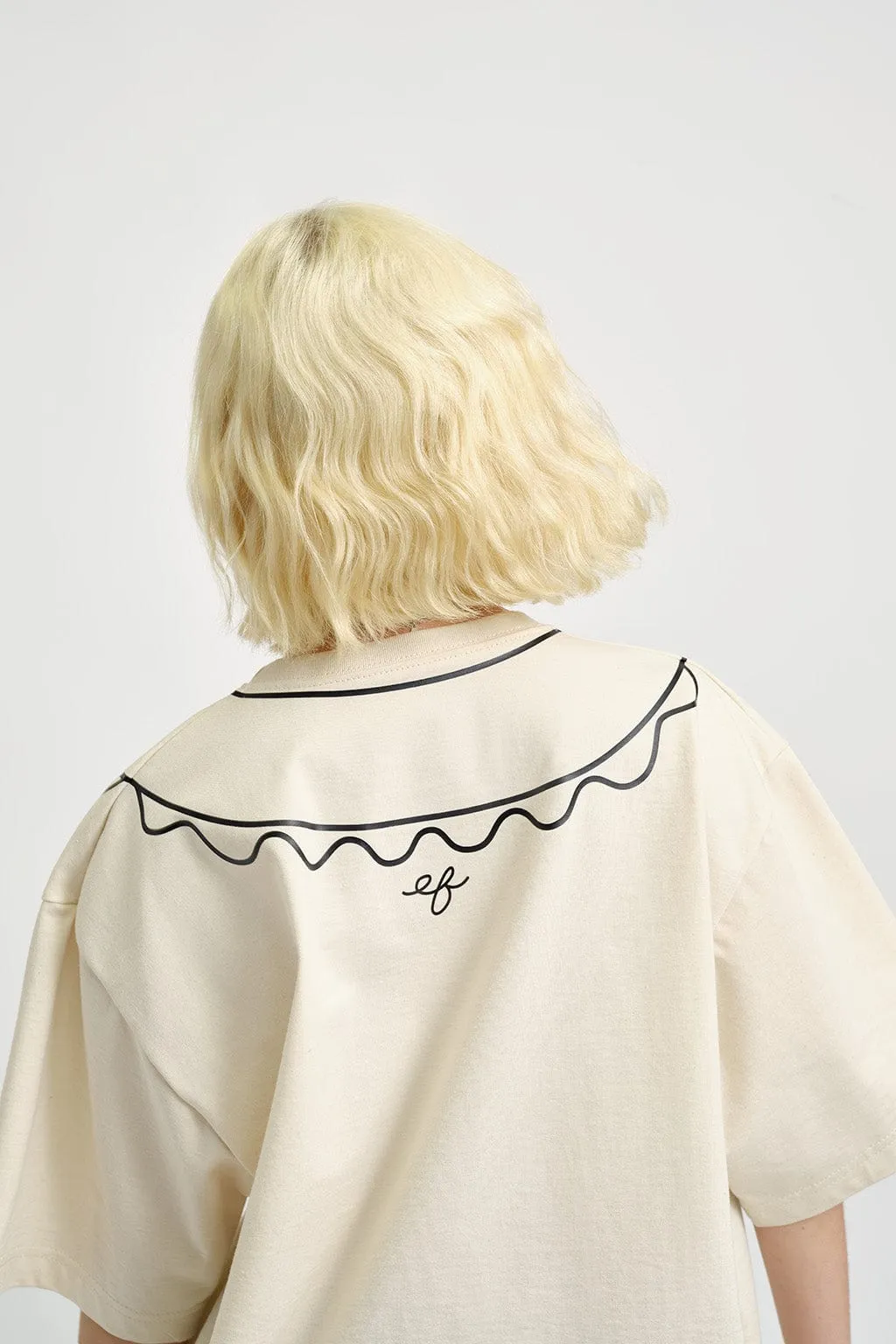 Trompe L'oeil T-Shirt Beige sold by Eliza Faulkner product image thumbnail 2