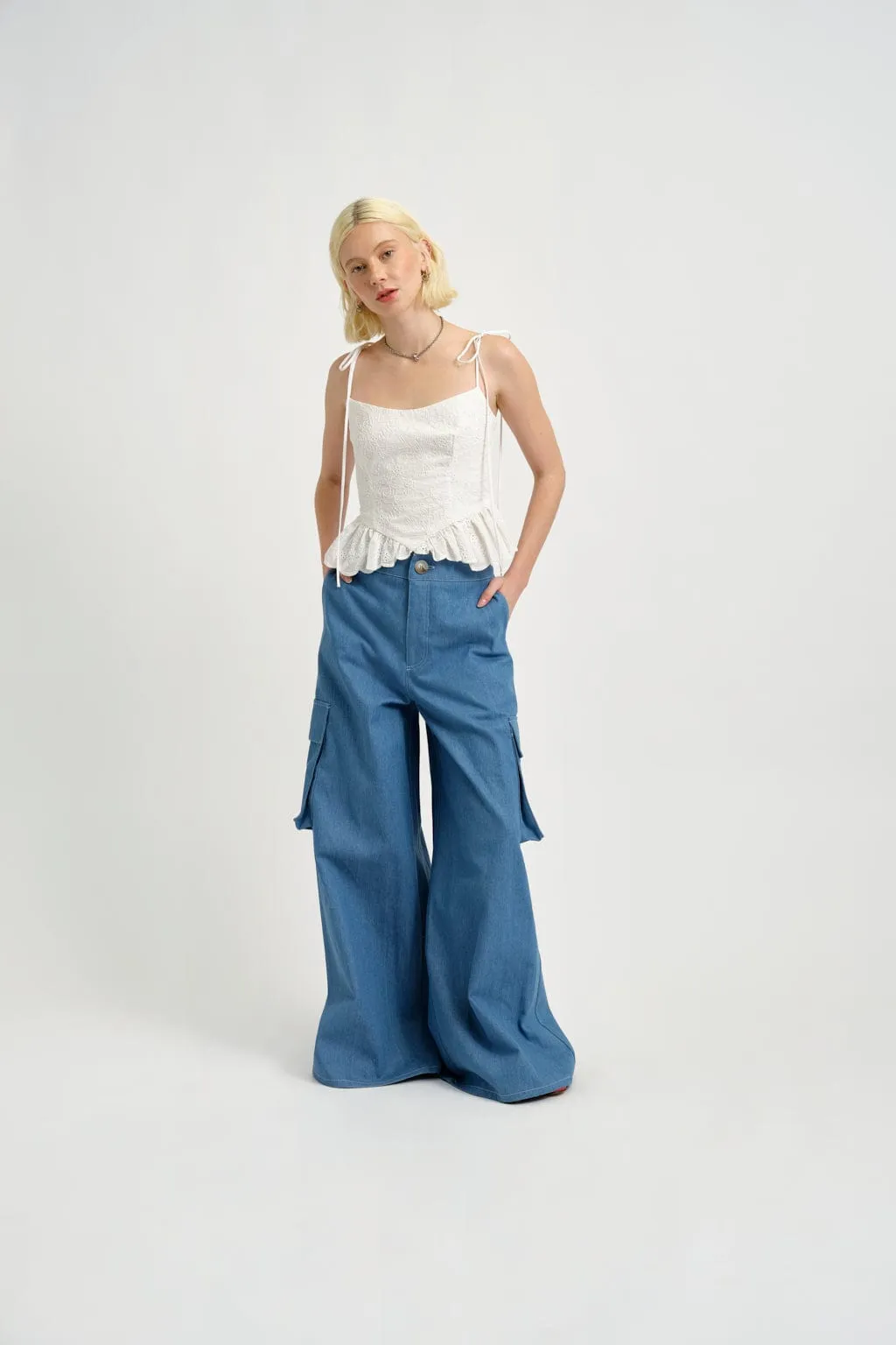 Candy Corset White Eyelet sold by Eliza Faulkner product image thumbnail 4