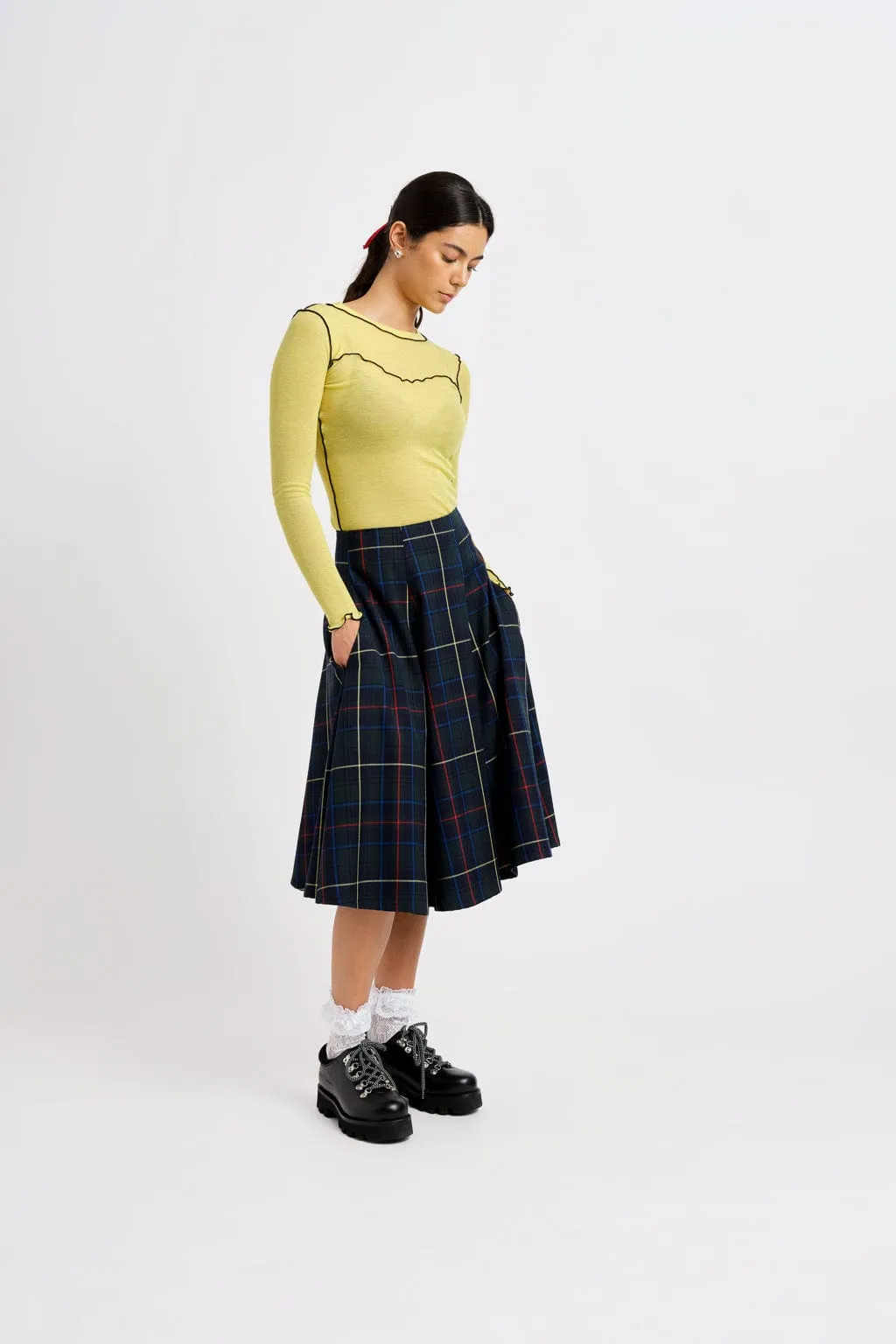 Berkley Skirt Green Plaid sold by Eliza Faulkner product image thumbnail 3