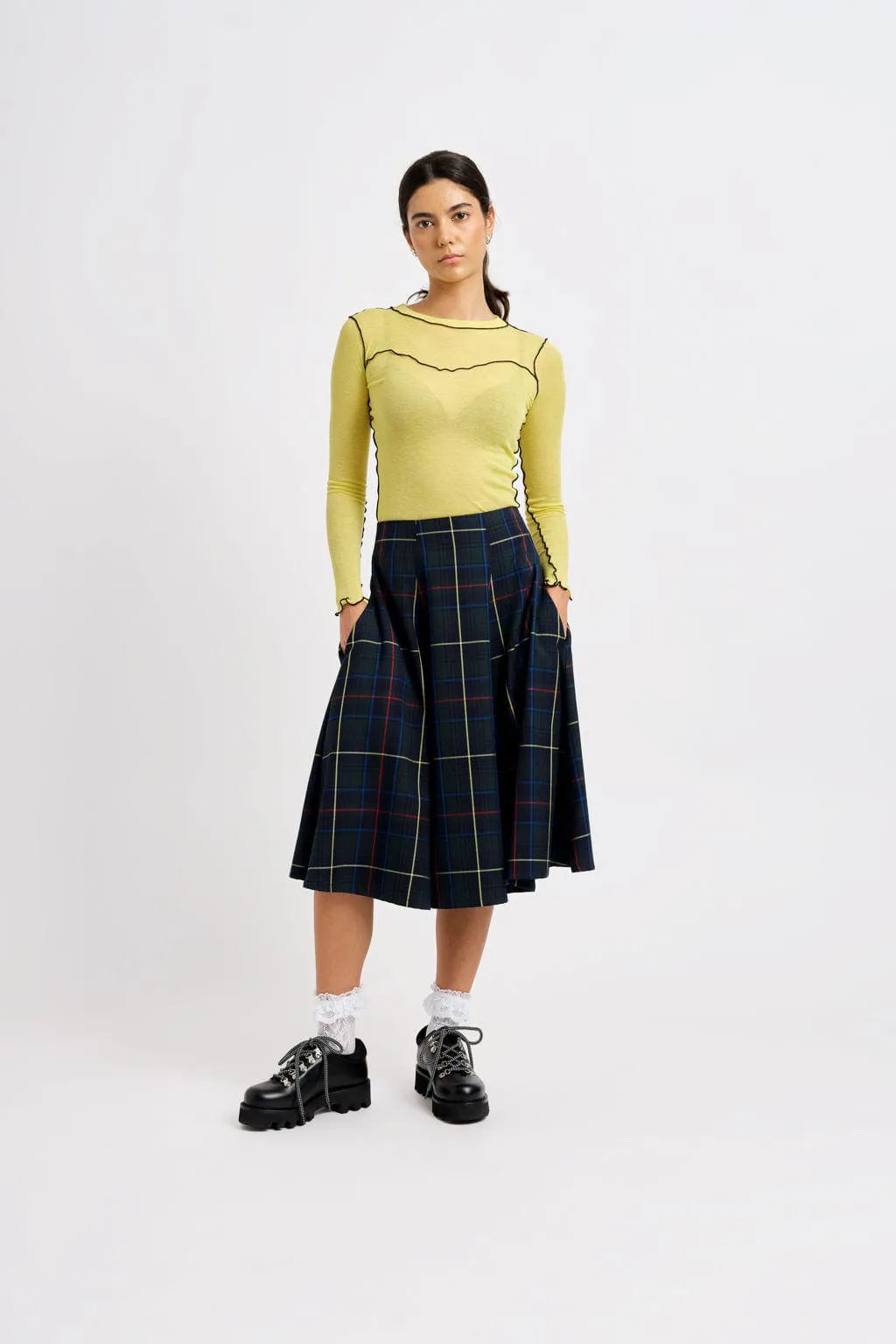 Berkley Skirt Green Plaid sold by Eliza Faulkner product image thumbnail 2