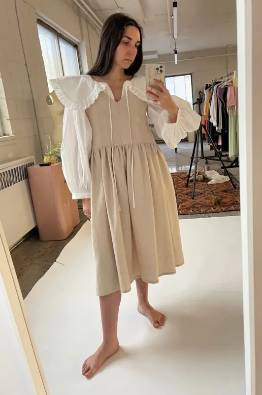 Raw Linen Bunni Dress sold by Eliza Faulkner