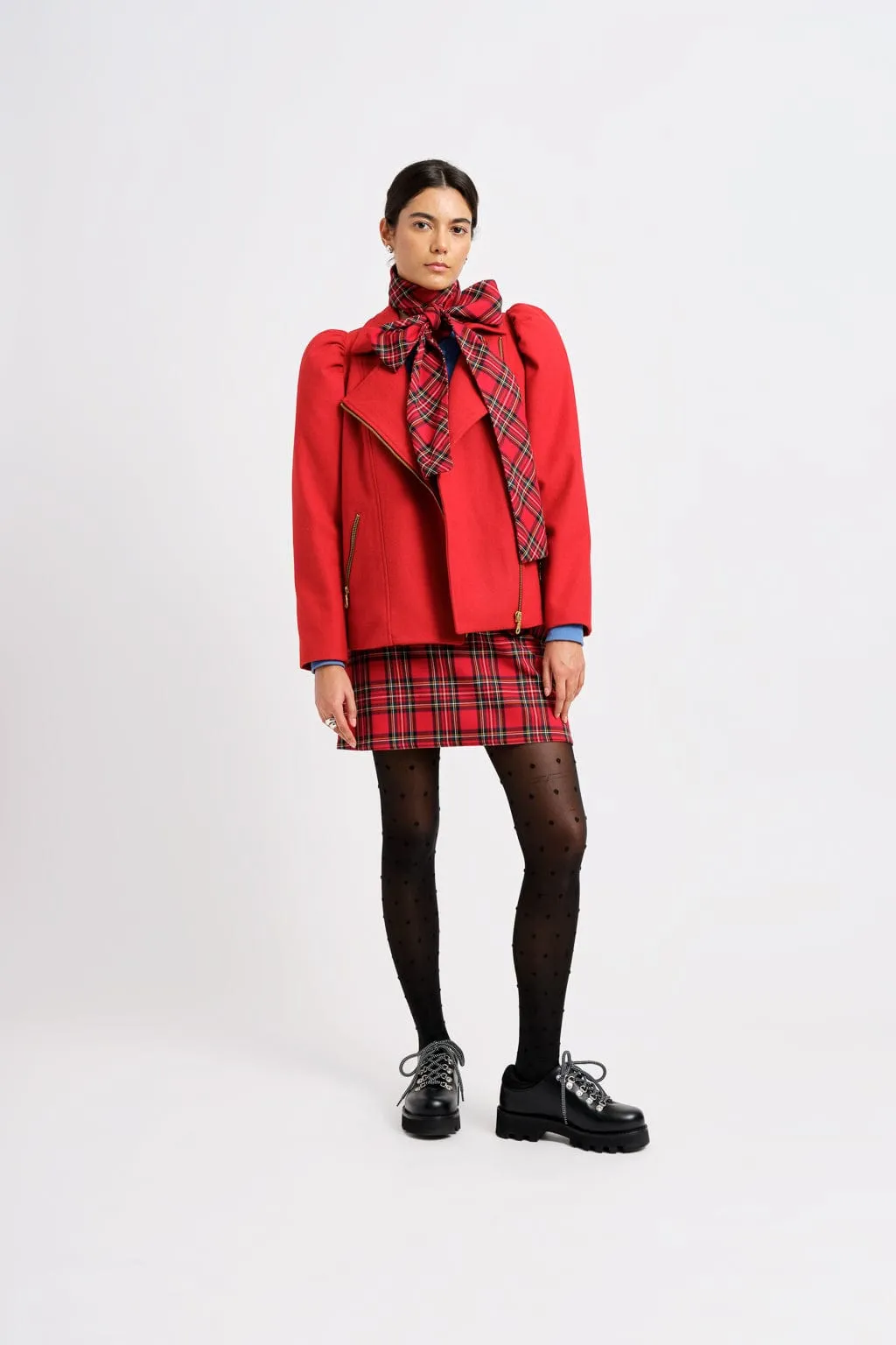 Valentine Moto Coat Red sold by Eliza Faulkner product image thumbnail 2