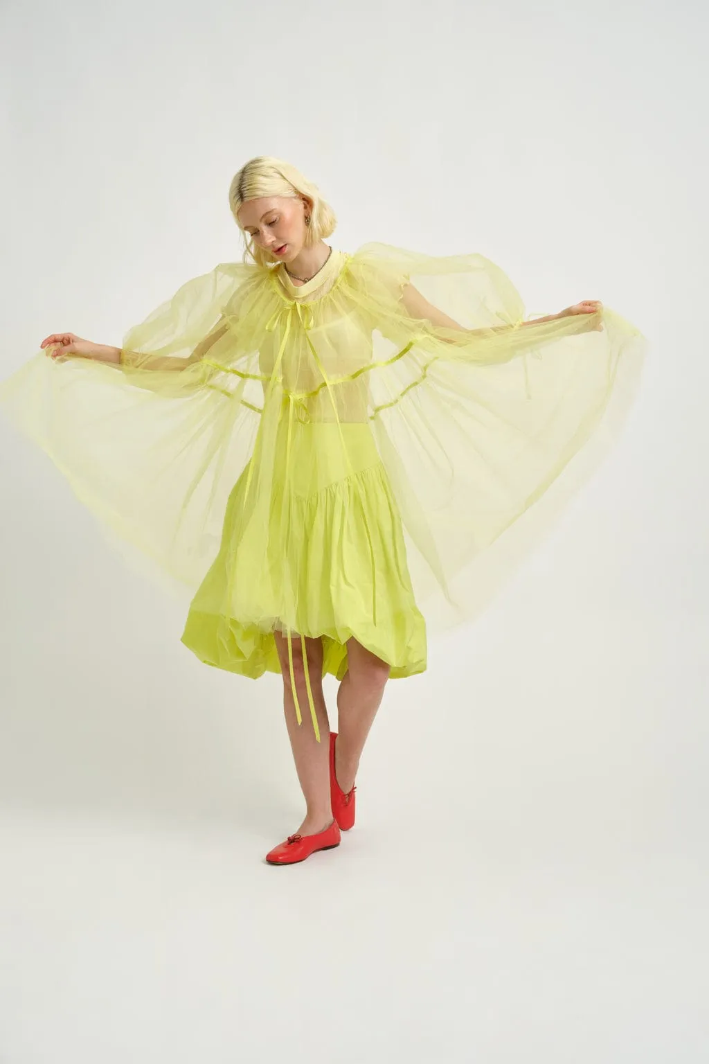 Ariel Dress Yellow Tulle sold by Eliza Faulkner product image thumbnail 5