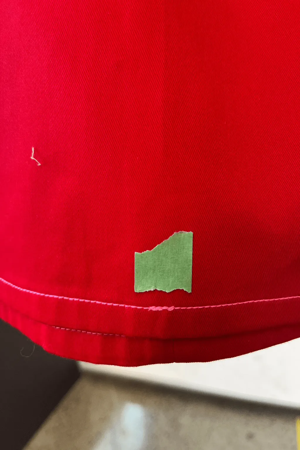 Imperfect Tate Skirt Red Twill sold by Eliza Faulkner product image thumbnail 2