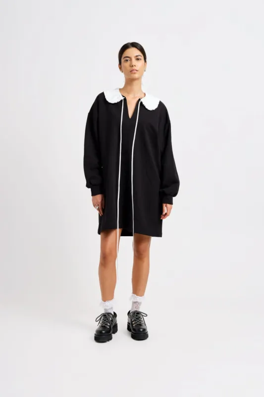 Darcy Sweater Dress Black sold by Eliza Faulkner