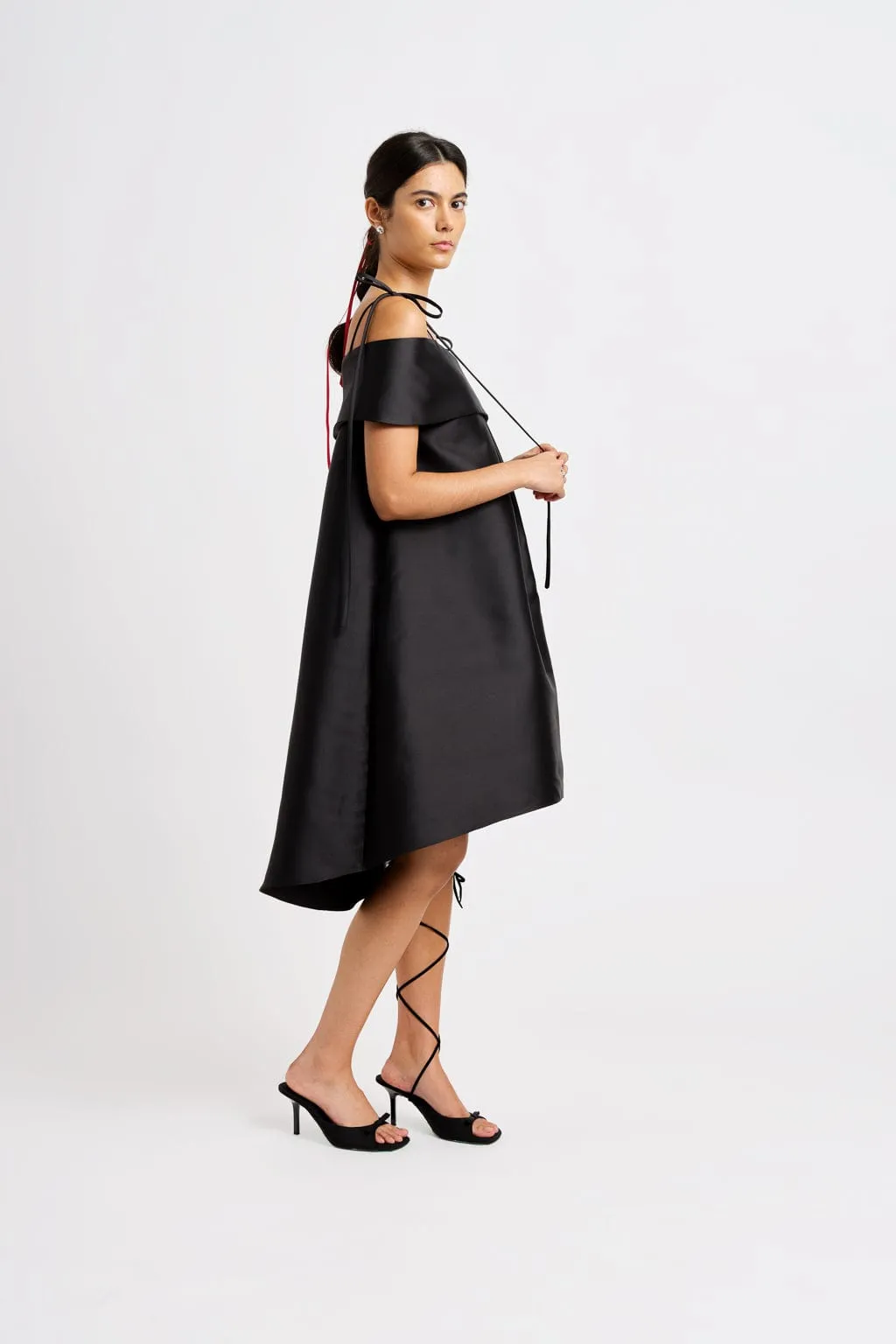 Cora Trapeze Dress Black sold by Eliza Faulkner