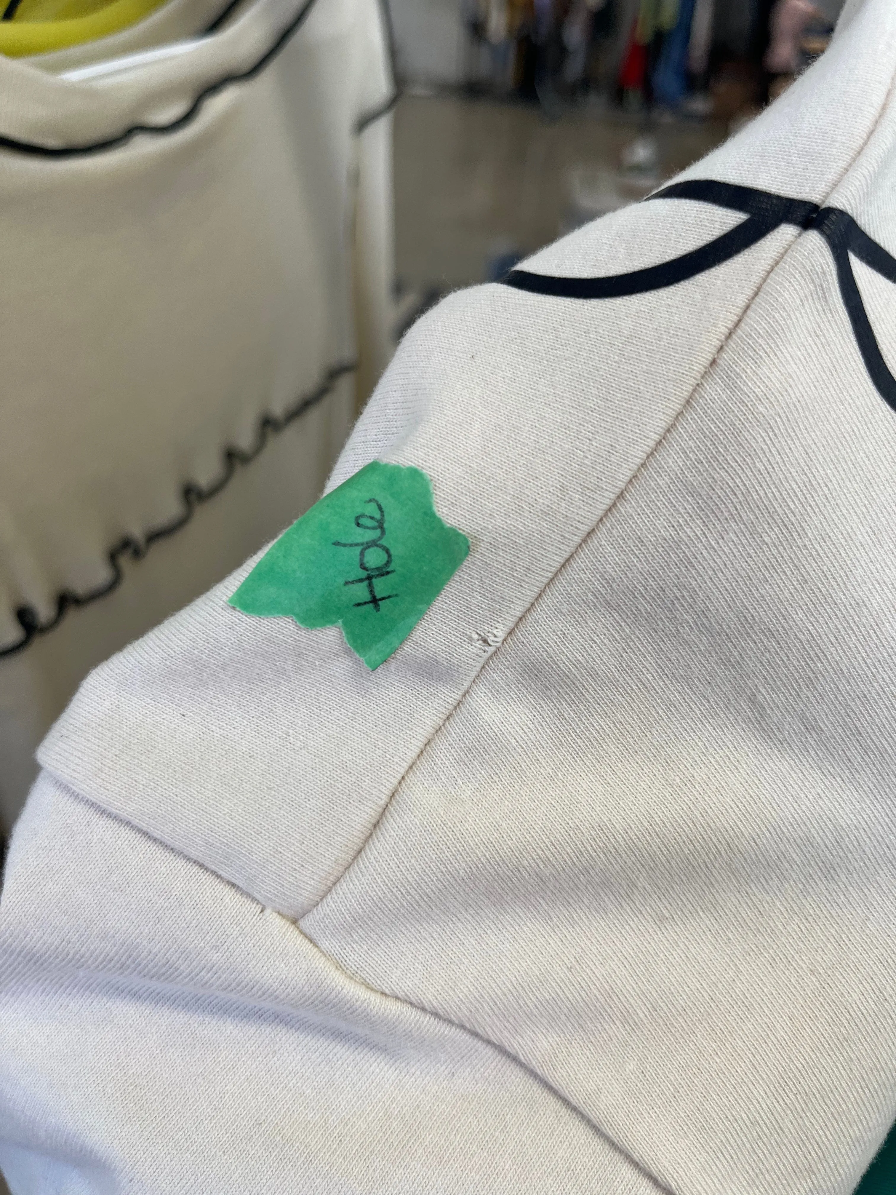 Imperfect Cotton Trompe L'oeil Tee Beige sold by Eliza Faulkner product image thumbnail 4