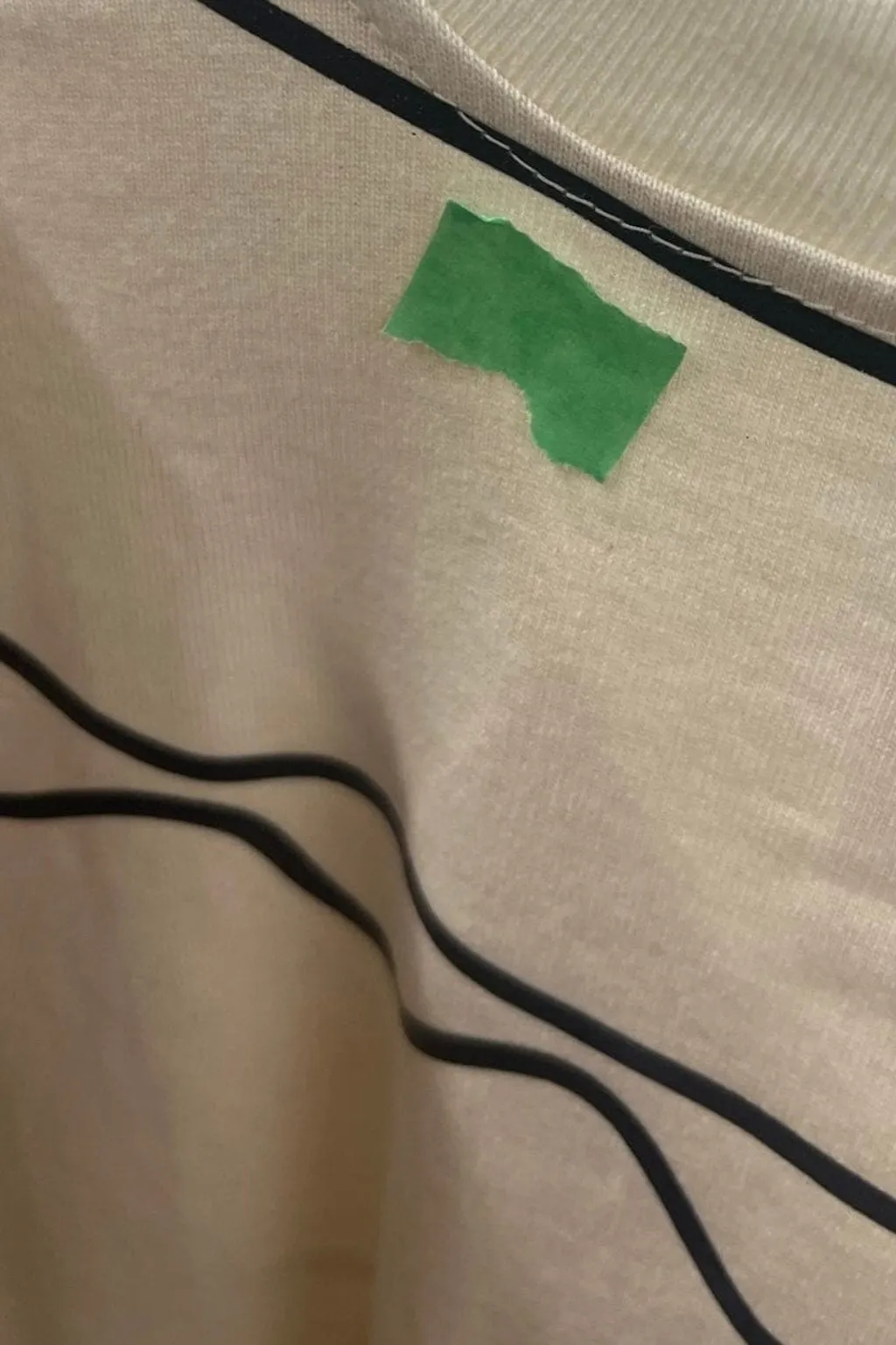 Imperfect Cotton Trompe L'oeil Tee Beige sold by Eliza Faulkner product image thumbnail 3